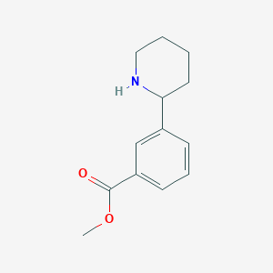 molecular formula C13H17NO2 B12851701 Methyl 3-(piperidin-2-yl)benzoate 