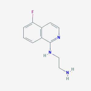molecular formula C11H12FN3 B12851764 n-(2-Aminoethyl)-5-fluoroisoquinolin-1-amine 