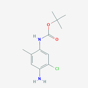 molecular formula C12H17ClN2O2 B12851808 tert-Butyl (4-amino-5-chloro-2-methylphenyl)carbamate CAS No. 1279869-28-1