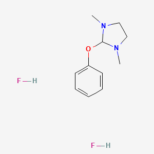 molecular formula C11H18F2N2O B12851832 1,3-Dimethyl-2-phenoxyimidazolidine dihydrofluoride 