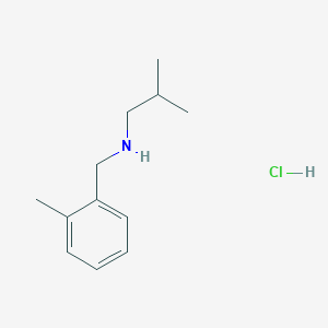 molecular formula C12H20ClN B1285184 2-Methyl-N-(2-methylbenzyl)-1-propanamine hydrochloride CAS No. 1049773-92-3