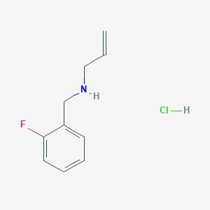 molecular formula C10H13ClFN B1285185 [(2-Fluorophenyl)methyl](prop-2-en-1-yl)amine hydrochloride CAS No. 1158194-34-3