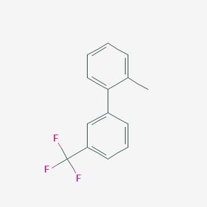 molecular formula C14H11F3 B12851901 2-Methyl-3'-(trifluoromethyl)-1,1'-biphenyl 