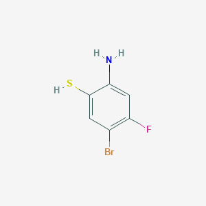 molecular formula C6H5BrFNS B12851913 2-Amino-5-bromo-4-fluorothiophenol 