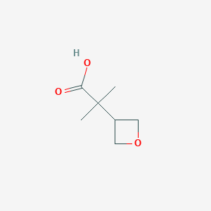 molecular formula C7H12O3 B12851996 2-Methyl-2-(oxetan-3-yl)propanoic acid 