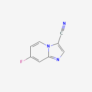 molecular formula C8H4FN3 B12852003 7-Fluoroimidazo[1,2-a]pyridine-3-carbonitrile 