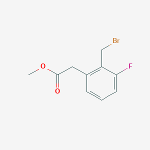 molecular formula C10H10BrFO2 B12852023 Methyl 2-(bromomethyl)-3-fluorophenylacetate 