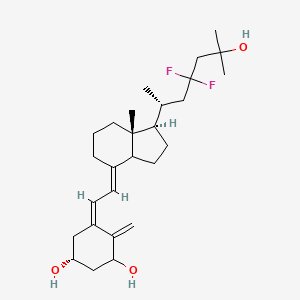 molecular formula C27H42F2O3 B12852049 1-25-Dihydroxy-23,23-difluorovitamin D3 