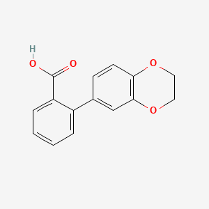 molecular formula C15H12O4 B12852051 2-(2,3-Dihydro-1,4-benzodioxin-6-yl)benzoic acid 