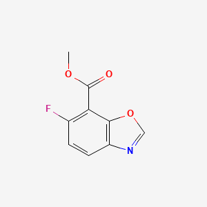 molecular formula C9H6FNO3 B12852062 Methyl 6-fluoro-1,3-benzoxazole-7-carboxylate 