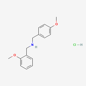 molecular formula C16H20ClNO2 B1285207 (4-Methoxybenzyl)-(2-methoxybenzyl)-amine hydrochloride CAS No. 436099-93-3