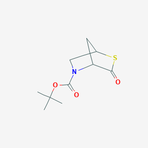molecular formula C10H15NO3S B12852080 Tert-butyl 3-oxo-2-thia-5-azabicyclo[2.2.1]heptane-5-carboxylate 