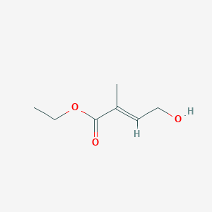 molecular formula C7H12O3 B12852082 ethyl (E)-4-hydroxy-2-methylbut-2-enoate 