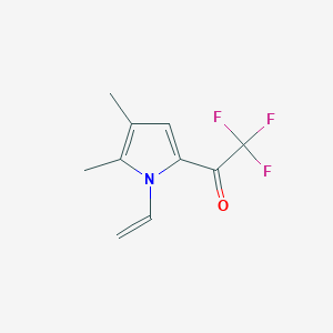 molecular formula C10H10F3NO B12852097 1-(4,5-Dimethyl-1-vinylpyrrol-2-yl)-2,2,2-trifluoroethan-1-one CAS No. 65541-68-6