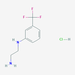 molecular formula C9H12ClF3N2 B12852106 N-(2-Aminoethyl)-3-(trifluoromethyl)aniline hydrochloride 