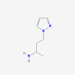 molecular formula C7H13N3 B1285216 4-(1H-pyrazol-1-yl)butan-2-amine CAS No. 97383-20-5