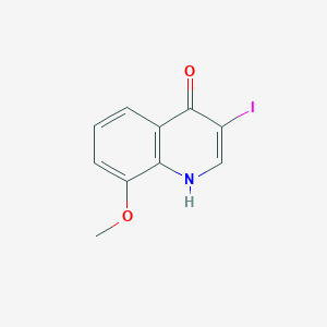 molecular formula C10H8INO2 B12852209 4-Hydroxy-3-iodo-8-methoxyquinoline 