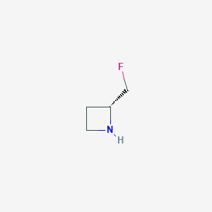 molecular formula C4H8FN B12852225 (R)-2-(Fluoromethyl)azetidine 