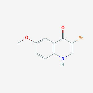 molecular formula C10H8BrNO2 B1285224 3-Bromo-4-hydroxy-6-methoxyquinoline CAS No. 724788-41-4
