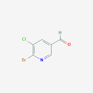 molecular formula C6H3BrClNO B12852241 6-Bromo-5-chloronicotinaldehyde 