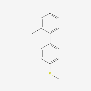 molecular formula C14H14S B12852257 2-Methyl-4'-(methylsulfanyl)-1,1'-biphenyl 