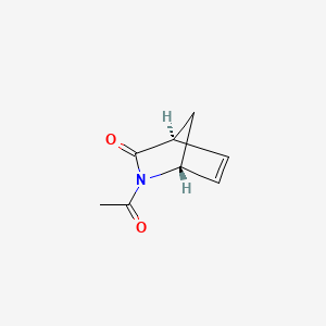 molecular formula C8H9NO2 B12852265 (6R,7S)-2-Acetyl-2-azabicyclo[2.2.1]hept-5-EN-3-one 