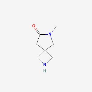 molecular formula C7H12N2O B12852276 6-Methyl-2,6-diazaspiro[3.4]octan-7-one 