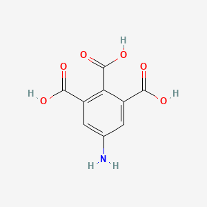 molecular formula C9H7NO6 B1285228 5-Amino-1,2,3-benzenetricarboxylic acid CAS No. 37141-01-8