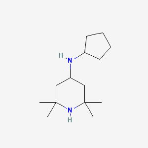 molecular formula C14H28N2 B12852322 Cyclopentyl-(2,2,6,6-tetramethyl-piperidin-4-YL)-amine CAS No. 124172-54-9
