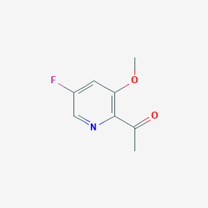 molecular formula C8H8FNO2 B12852328 1-(5-Fluoro-3-methoxypyridin-2-yl)ethan-1-one 