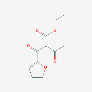 molecular formula C11H12O5 B12852340 Ethyl 2-(furan-2-carbonyl)-3-oxobutanoate CAS No. 22997-07-5
