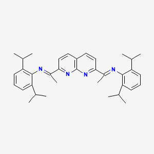 molecular formula C36H44N4 B12852354 (1E,1'E)-1,1'-(1,8-naphthyridine-2,7-diyl)bis(N-(2,6-diisopropylphenyl)ethan-1-imine) 
