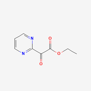 molecular formula C8H8N2O3 B12852359 Ethyl 2-oxo-2-(pyrimidin-2-yl)acetate 