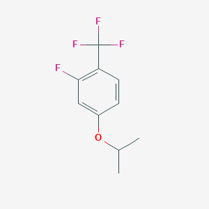 molecular formula C10H10F4O B12852380 2-Fluoro-4-(isopropoxy)benzotrifluoride 