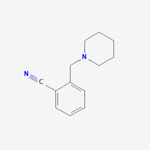 molecular formula C13H16N2 B1285239 2-(Piperidin-1-ylmethyl)benzonitrile CAS No. 135277-08-6