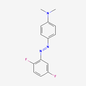 molecular formula C14H13F2N3 B12852390 N,N-Dimethyl-p-(2,5-difluorophenylazo)aniline CAS No. 349-37-1