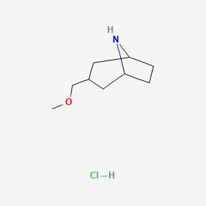 molecular formula C9H18ClNO B12852397 3-(Methoxymethyl)-8-azabicyclo[3.2.1]octane;hydrochloride 