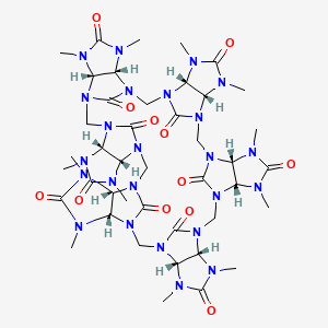 molecular formula C42H60N24O12 B12852424 Dodecamethylbambus[6]uril 