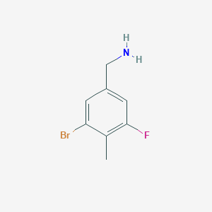molecular formula C8H9BrFN B12852435 (3-Bromo-5-fluoro-4-methylphenyl)methanamine CAS No. 1427327-19-2