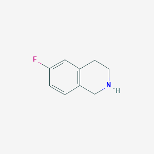molecular formula C9H10FN B1285246 6-氟-1,2,3,4-四氢异喹啉 CAS No. 224161-37-9
