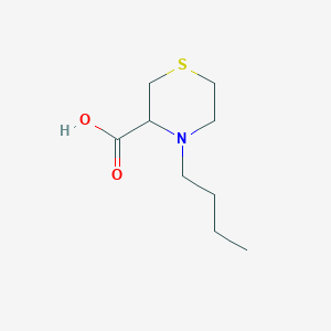 molecular formula C9H17NO2S B12852491 4-Butylthiomorpholine-3-carboxylic acid 