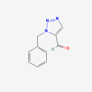 molecular formula C10H9N3O B1285252 1-苄基-1H-1,2,3-三唑-5-甲醛 CAS No. 139454-85-6