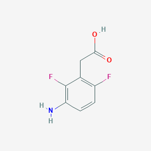 molecular formula C8H7F2NO2 B12852522 2-(3-Amino-2,6-difluorophenyl)acetic acid 
