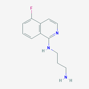 molecular formula C12H14FN3 B12852528 n-(3-Aminopropyl)-5-fluoroisoquinolin-1-amine 
