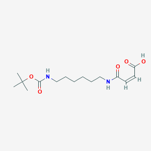 molecular formula C15H26N2O5 B12852541 (Z)-4-((6-((tert-Butoxycarbonyl)amino)hexyl)amino)-4-oxobut-2-enoic acid 