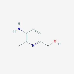 molecular formula C7H10N2O B12852626 (5-Amino-6-methylpyridin-2-yl)methanol 