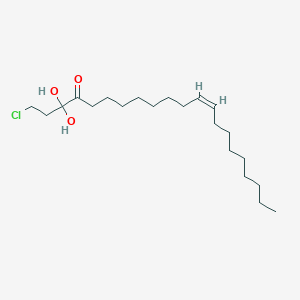 molecular formula C21H39ClO3 B12852665 (Z)-1-Chloro-3,3-dihydroxyhenicos-12-en-4-one 
