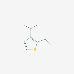 molecular formula C9H14S B128527 Thiophene, 2-ethyl-3-isopropyl CAS No. 147871-80-5