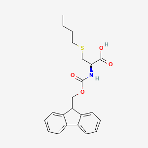 molecular formula C22H25NO4S B12852705 N-(((9H-Fluoren-9-yl)methoxy)carbonyl)-S-butyl-L-cysteine 