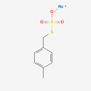 molecular formula C8H9NaO3S2 B12852713 Sodium S-(4-methylbenzyl) sulfurothioate 